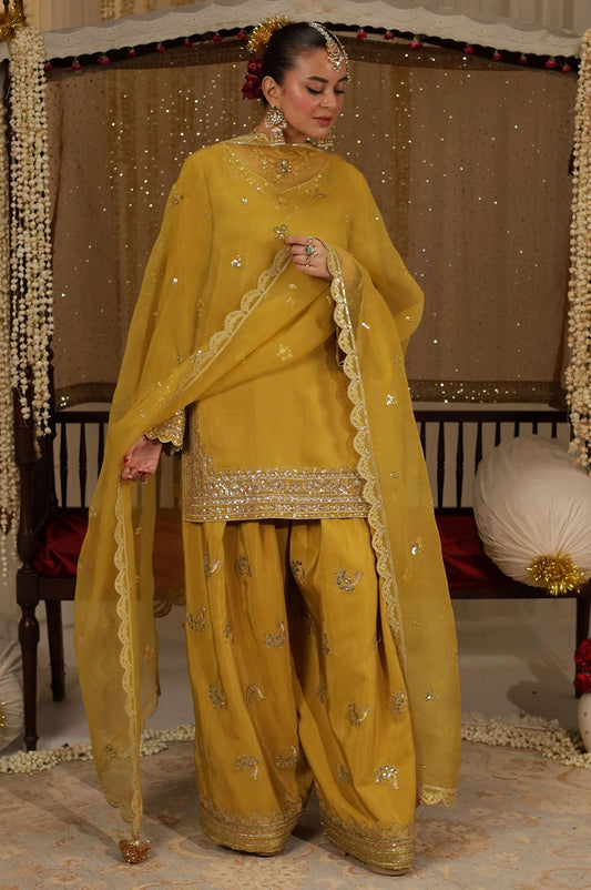 Butterscotch yellow Outfit - LIBASENISA