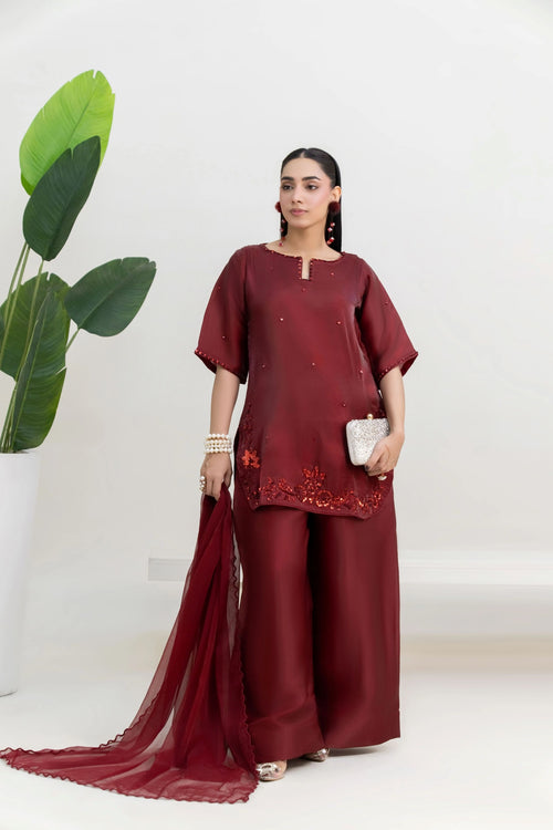 CHERRY – Sheesha Silk Farshi Set