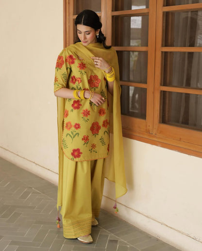 Olive Yellow Outfit - LIBASENISA