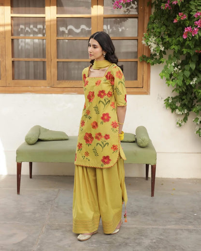 Olive Yellow Outfit - LIBASENISA
